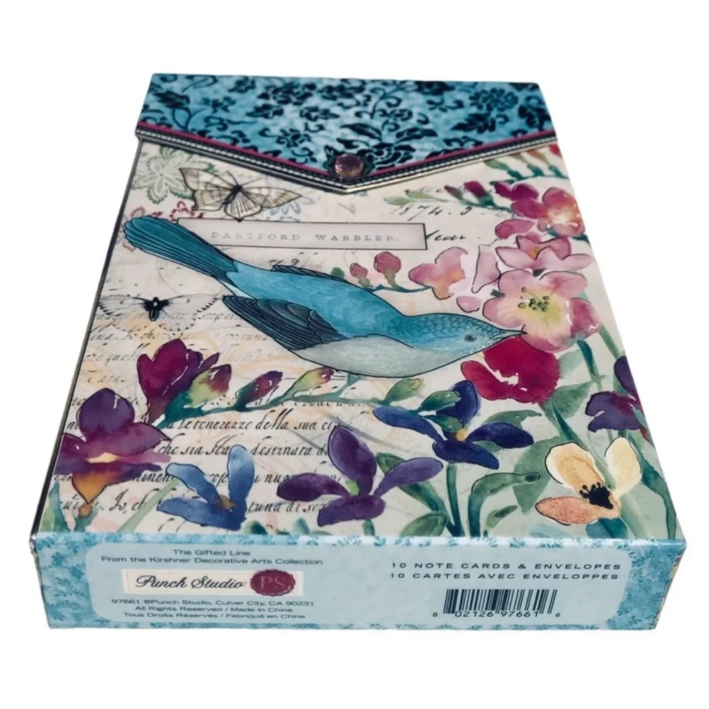 Punch Studio Bird Secret Garden Embellished *Pouch Box (97661P)